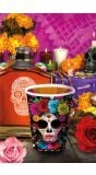 6 papieren drinkbekers Día de Muertos 240 ml