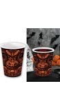 6 Papieren Drinkbekers Gothic Pompoen 240 Ml Halloween