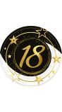 6 papieren eetborden 18 jaar