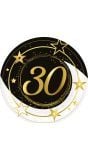 6 papieren eetborden 30 jaar