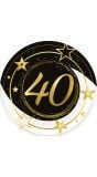 6 papieren eetborden 40 jaar