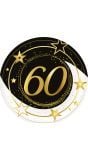 6 papieren eetborden 60 jaar