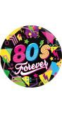 6 papieren eetborden 80's
