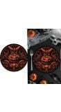 6 papieren eetborden gothic pompoen halloween