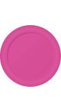6 papieren eetborden neon fuchsia