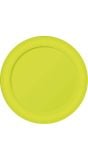 6 papieren eetborden neon geel