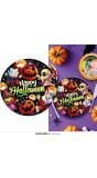 6 papieren eetborden vrolijke halloween monsters
