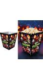 6 papieren popcornbakken vrolijke halloween monsters 60 x 33 cm