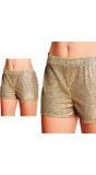 70's Gouden Pailletten Shorts