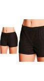 70's Zwarte Pailletten Shorts