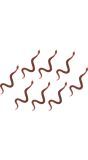 8 bruine slangen 9,5 cm halloween