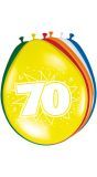 8 feestelijke verjaardag ballonnen 70 jaar