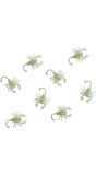 8 glow in the dark schorpioenen 5 cm halloween
