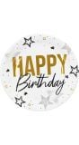 8 Papieren 'Happy Birthday' Bordjes