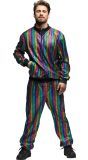 80's Trainingspak Regenboog Heren
