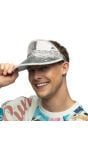 80's Zilveren Diamantjes Zonneklep