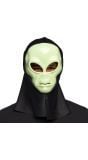 Alien Gezichtsmasker met Kap halloween
