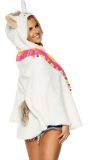 Alpaca poncho wit met capuchon