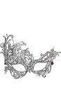 Antieken barok oogmasker zilver
