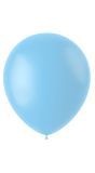 Baby blauwe ballonnen matte kleur