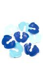 Babyvoetjes tafelconfetti XL geboorte jongen