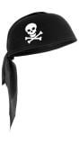 Bandana Hoed Piraten Zwart