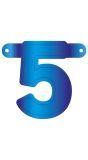 Banner Cijfer 5 Blauw