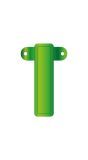 Banner letter I lime groen