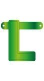 Banner Letter L Lime Groen