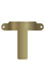 Banner Letter T Metallic Goud