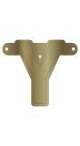 Banner letter Y metallic goud