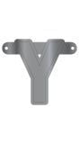 Banner letter Y metallic zilver