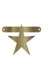 Banner star metallic goud
