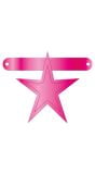 Banner Ster magenta