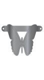 Banner Vlinder Metallic Zilver