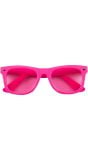 Basic feest bril neon roze