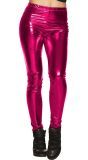 Basic legging magenta glimmend