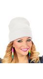 Beanie Carnaval Muts Wit Dames Mannen