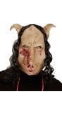 Bebloede varkenskop masker