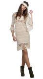 beige jaren 60 hippie kostuum