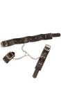 Beslagen choker met polsbanden