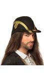 Bicorn hoed napoleon zwart