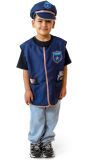 Blauw Politievest Kind met Pet