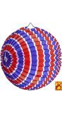 Blauw Wit Rood Gestreepte Decoratie Bal