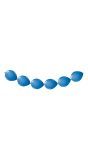 Blauwe ballonnenslinger knoopballon 3 meter