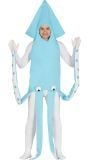 Blauwe Inktvis Pak Carnaval