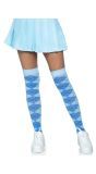 Blauwe Kniekousen met Argyle Patroon