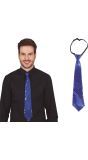 Blauwe pailletten stropdas 35 cm