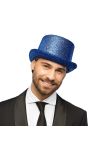 Blauwe Show Hoed Glitter
