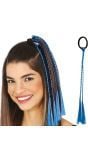 Blauwe Vlecht Dames 3 Stuks